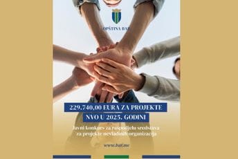 Opština Bar podržava nevladine organizacije sa 230 hiljada eura