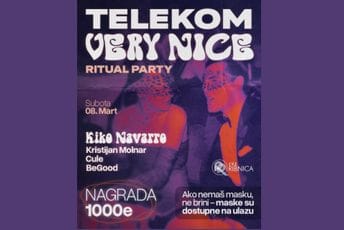 Sjutra Telekom Very Nice Ritual Party: Maskenbal koji se ne propušta!