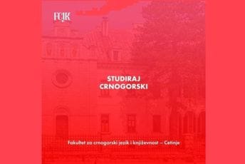 Fakultet za crnogorski jezik i književnost raspisao Konkurs za upis studenata u prvu godinu osnovnih studija