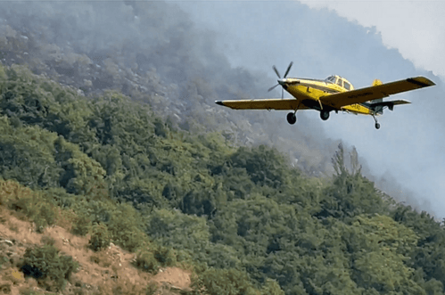 Podgorica: Ugašen požar na lokalitetu Grbavci – Bolje sestre, u akciji je učestvovao i Air Tractor